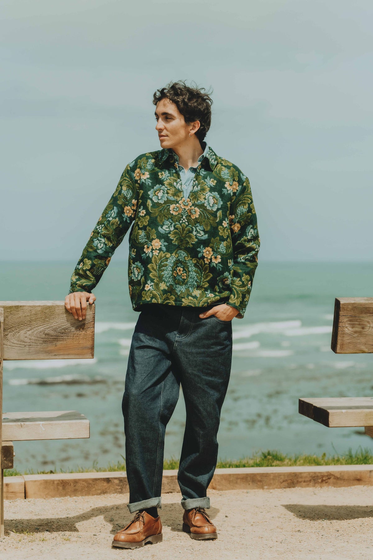 Patron de couture vareuse homme Paul avec coupe ample, col chemise et ouverture devant caractéristique