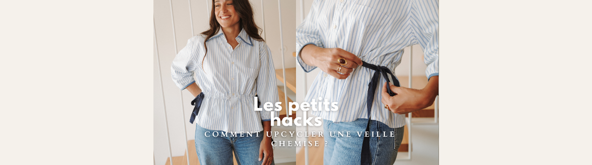 Idée d'upcycling d'une veille chemise