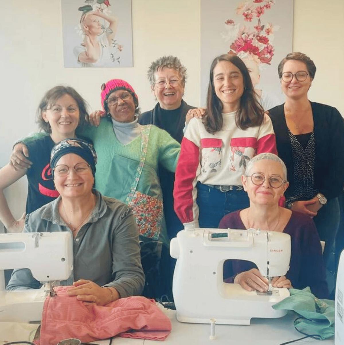 Amelie et les ateliers avec les femmes atteintes de cancer