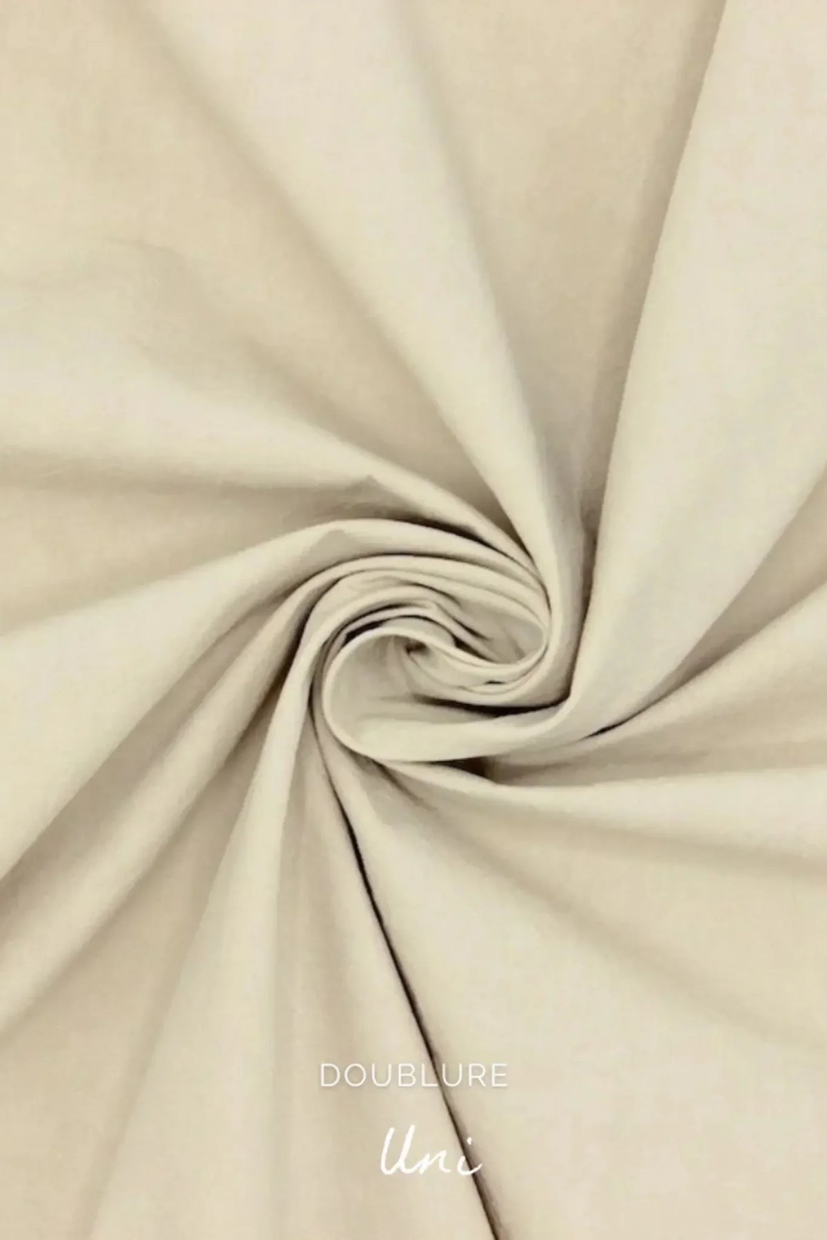 Doublure beige pour kit couture Martha personnalisable.